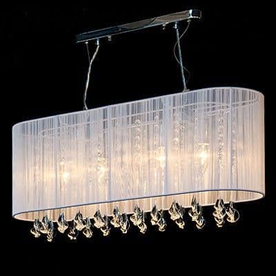 Belgravia white chandelier statement ceiling light
