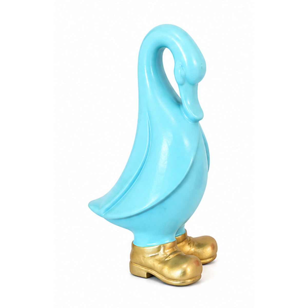 Ceramic Duck In Gold Boots (Various Colours)