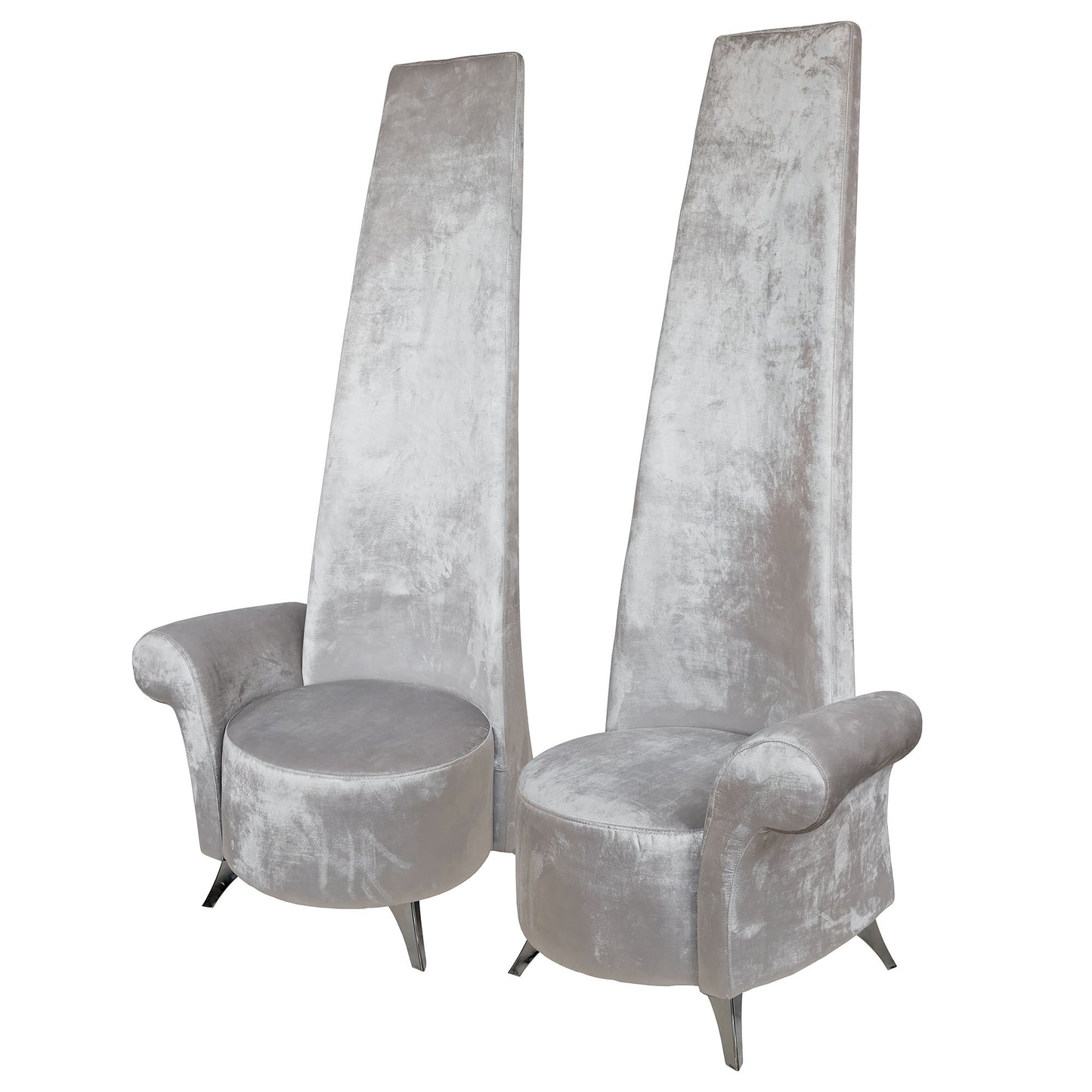Potenza Chair - Steel Shimmer Fabric