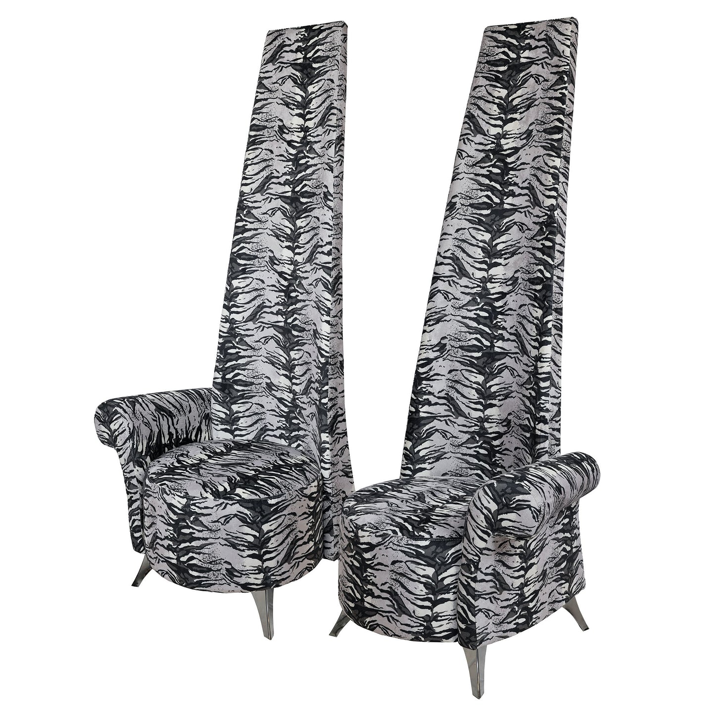 Potenza Chair - Silver Tiger Fabric