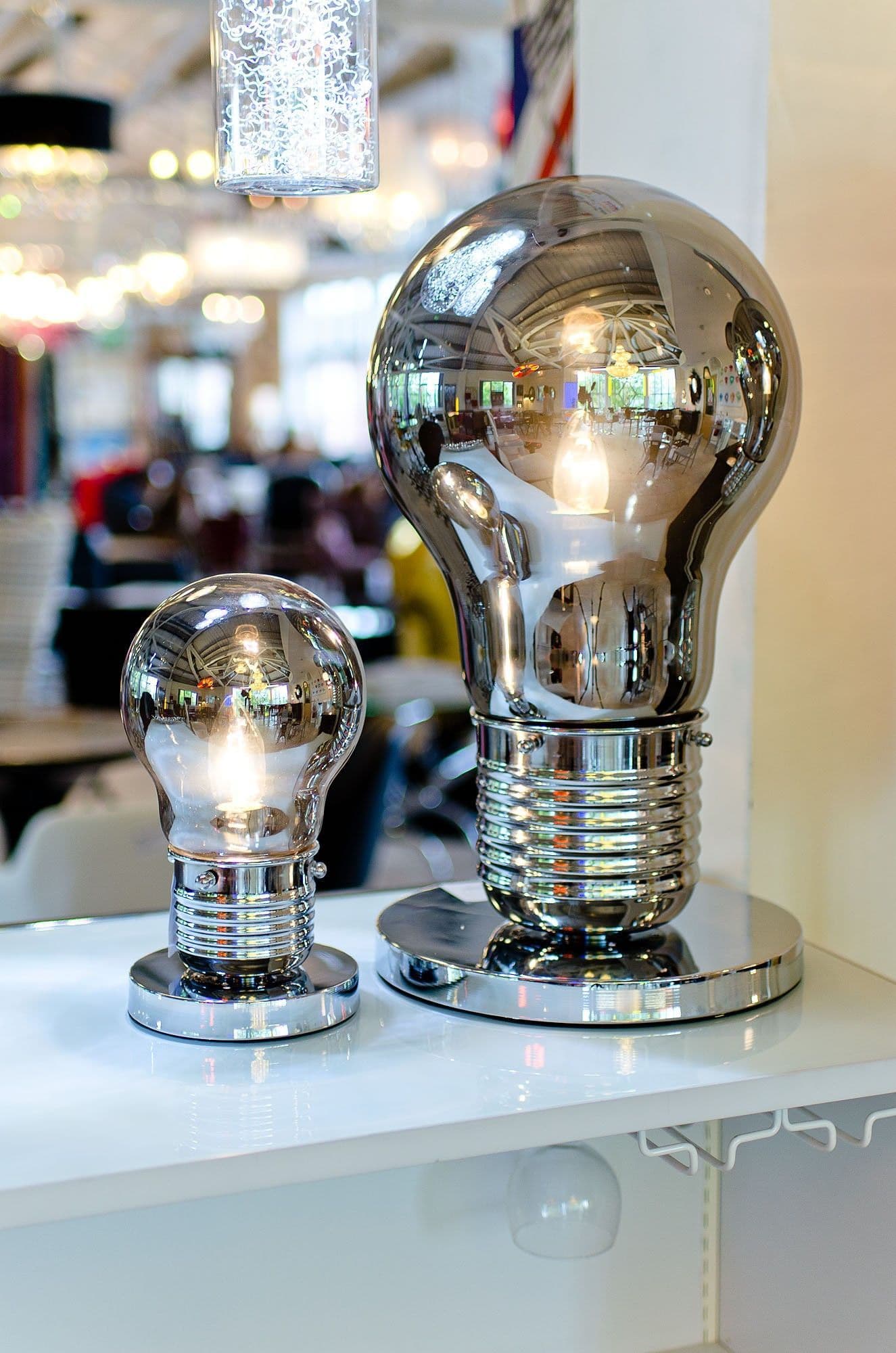 Large Bulb Shaped Table Lamp