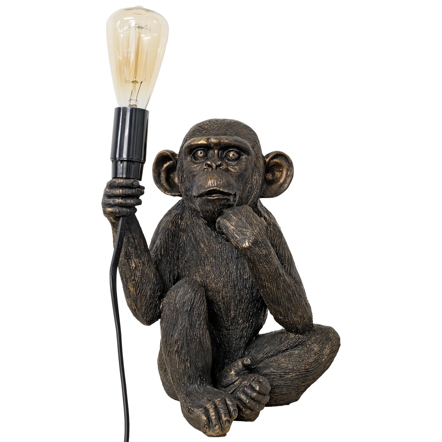 Monkey Holding Bulb Table Lamp