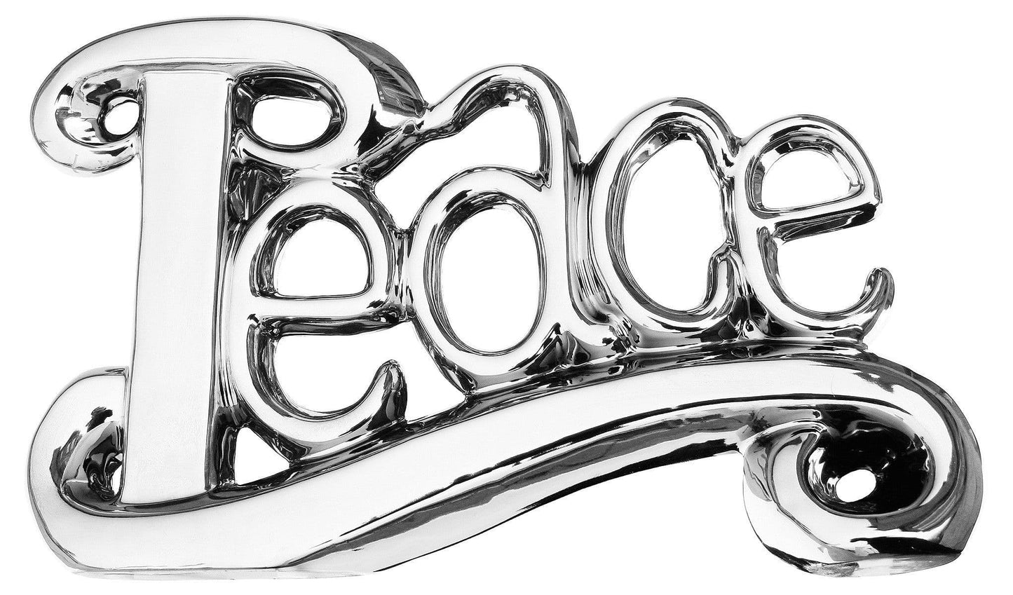 Ceramic Peace sculpture ornament