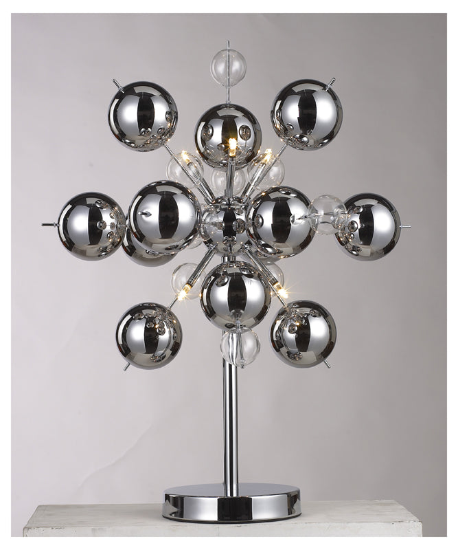 Chrome & Glass Ball Table lamp
