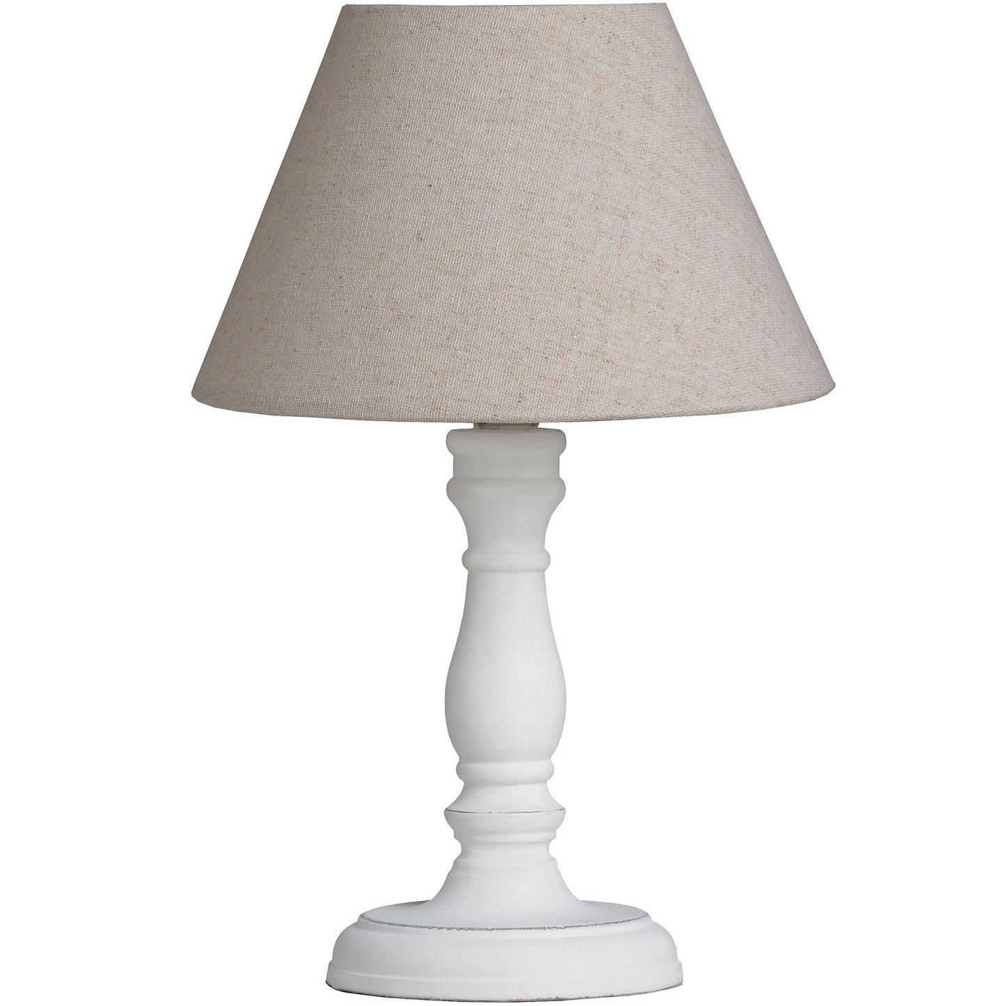 Natural linen Shade Shabby Chic Table lamp