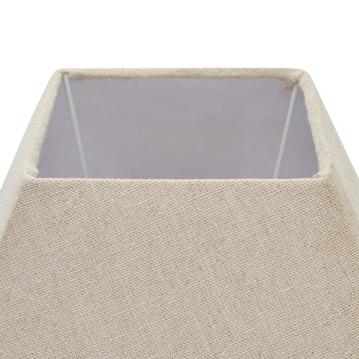 Neutral linen Shade Grey Base Fluted Table lamp