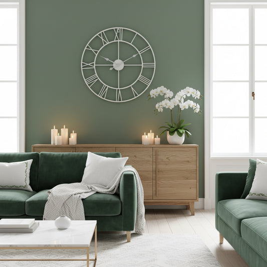 White Skeleton Wall Clock