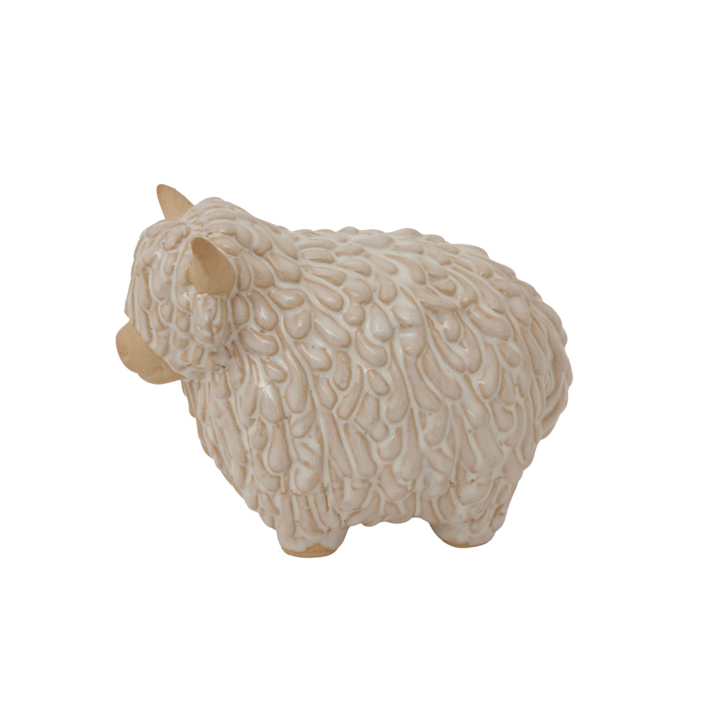 Ceramic Highland Cow Sculpture