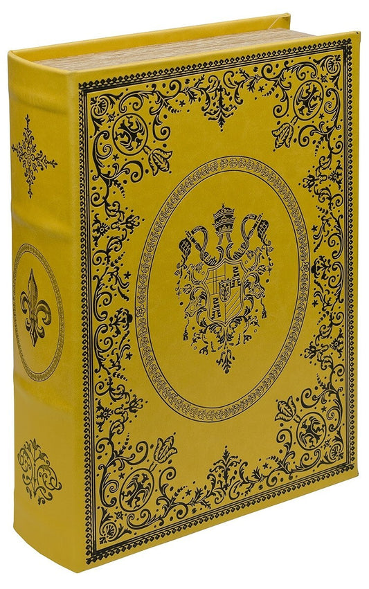 Golden Yellow Crest Secret Storage Fake Book Box! Looks like book!