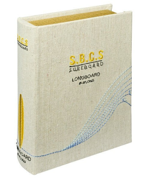 Longboard Surfboard Storage Book Box that looks just like book! Secret Storage