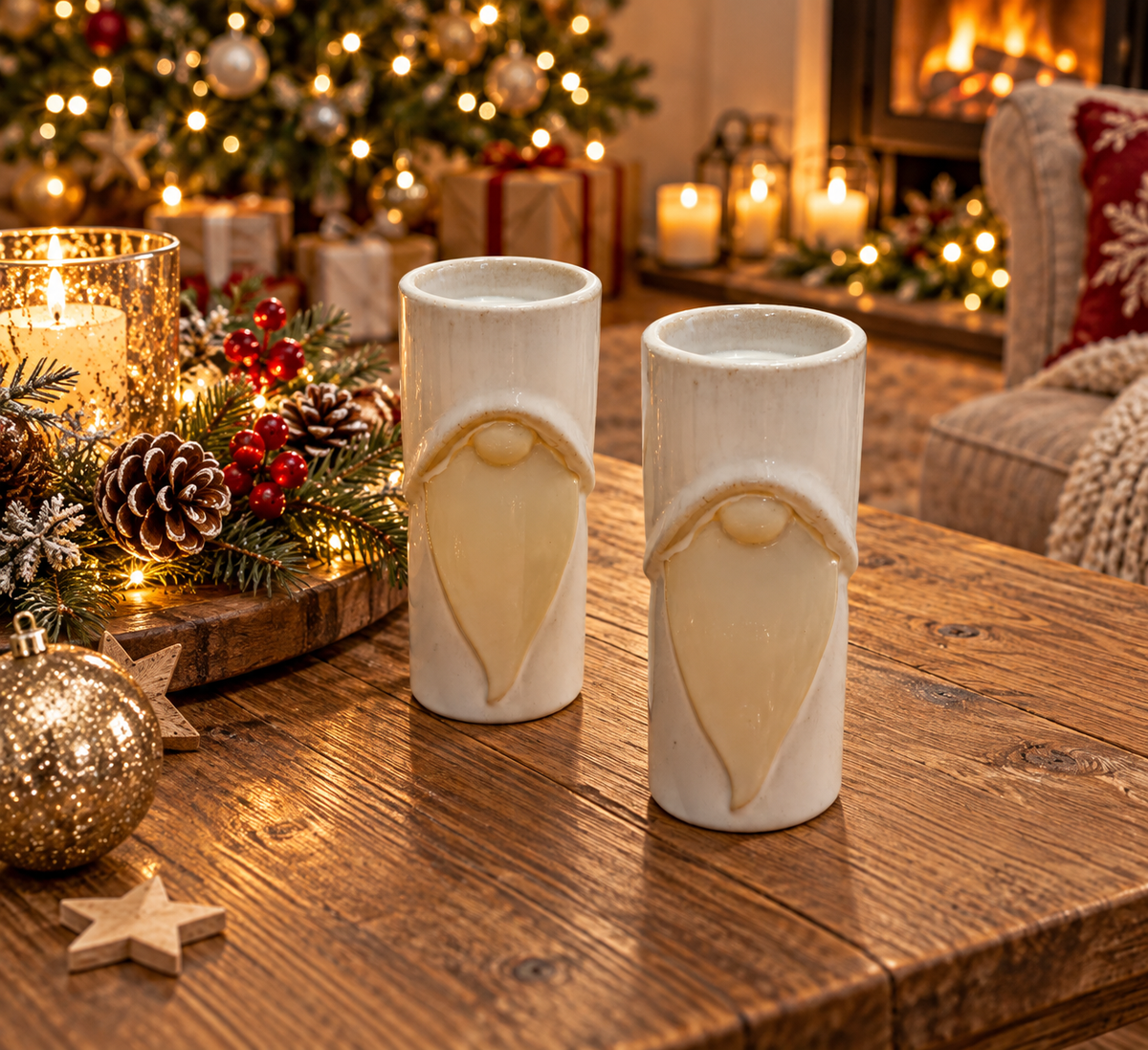 Ceramic Gonk Tealight Holder