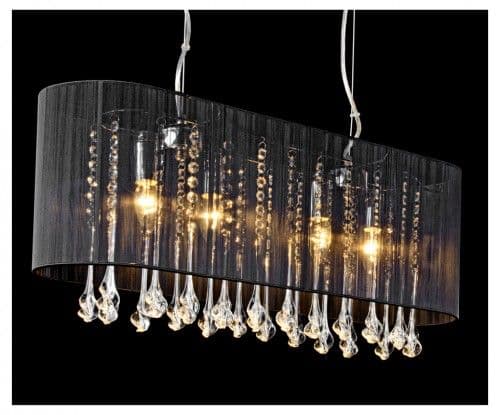Belgravia Crystal Chandelier - Black or White