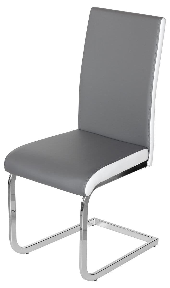 Brescia Dining Chair -Black/Grey & White or Ivory
