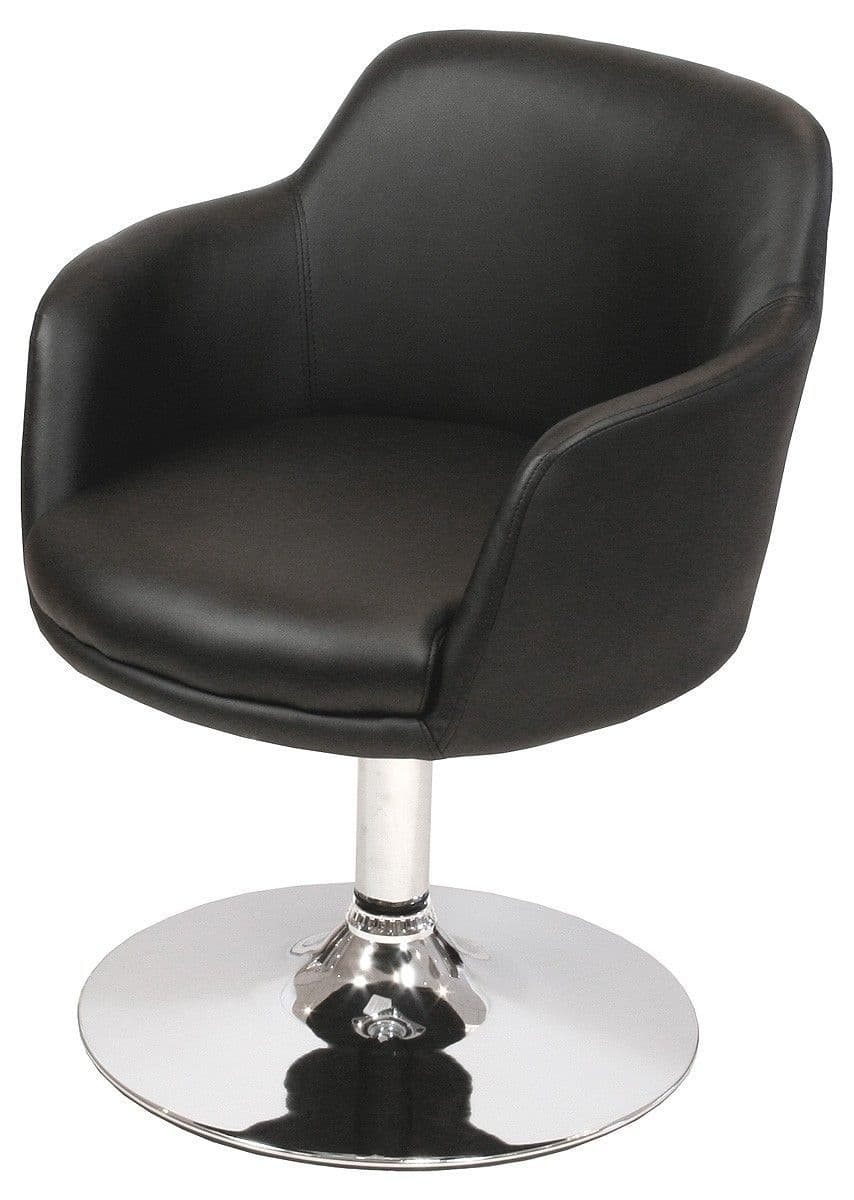 Bucket Swivel Chair - Black, White or Grey