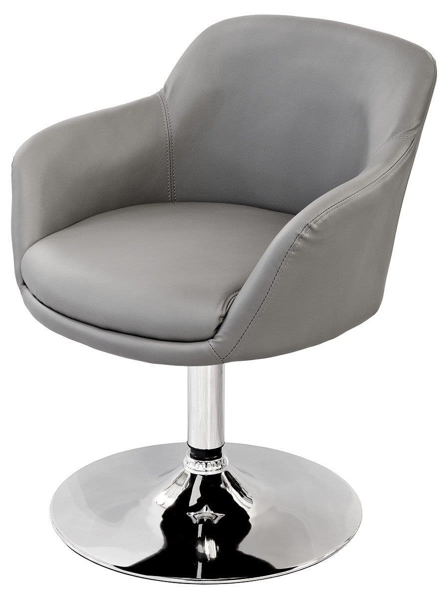 Bucket Swivel Chair - Black, White or Grey
