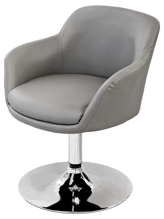 Bucket Swivel Chair - Black, White or Grey