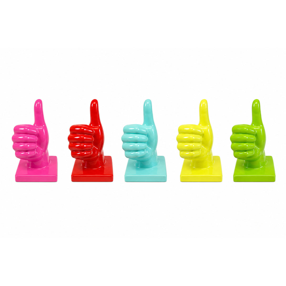 Ceramic Painted Thumbs Up (Various Colours)