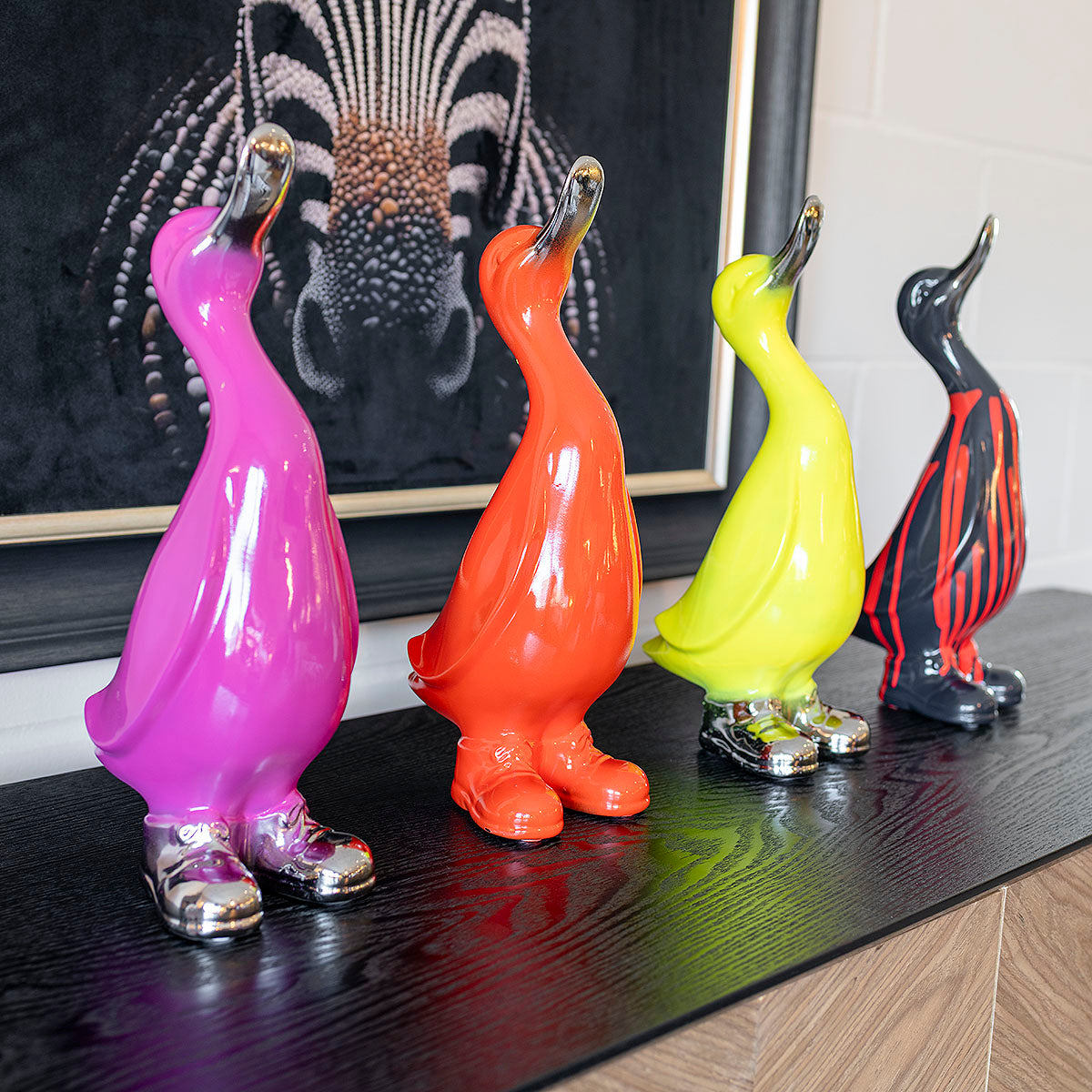 Ceramic Duck In Boots (Various Colours)