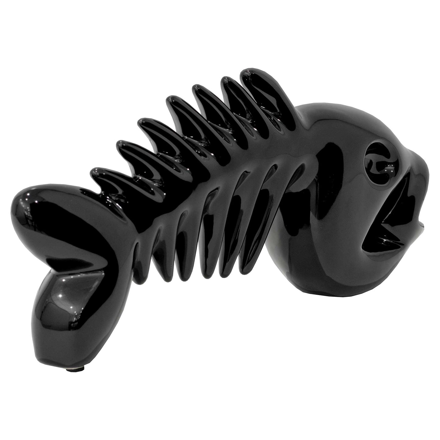 Ceramic Black Fish Bones Decoration