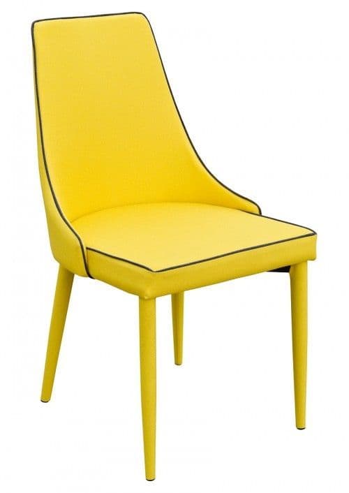 Duncan Dining Chair - Dark Grey, Light Grey or Mustard Yellow