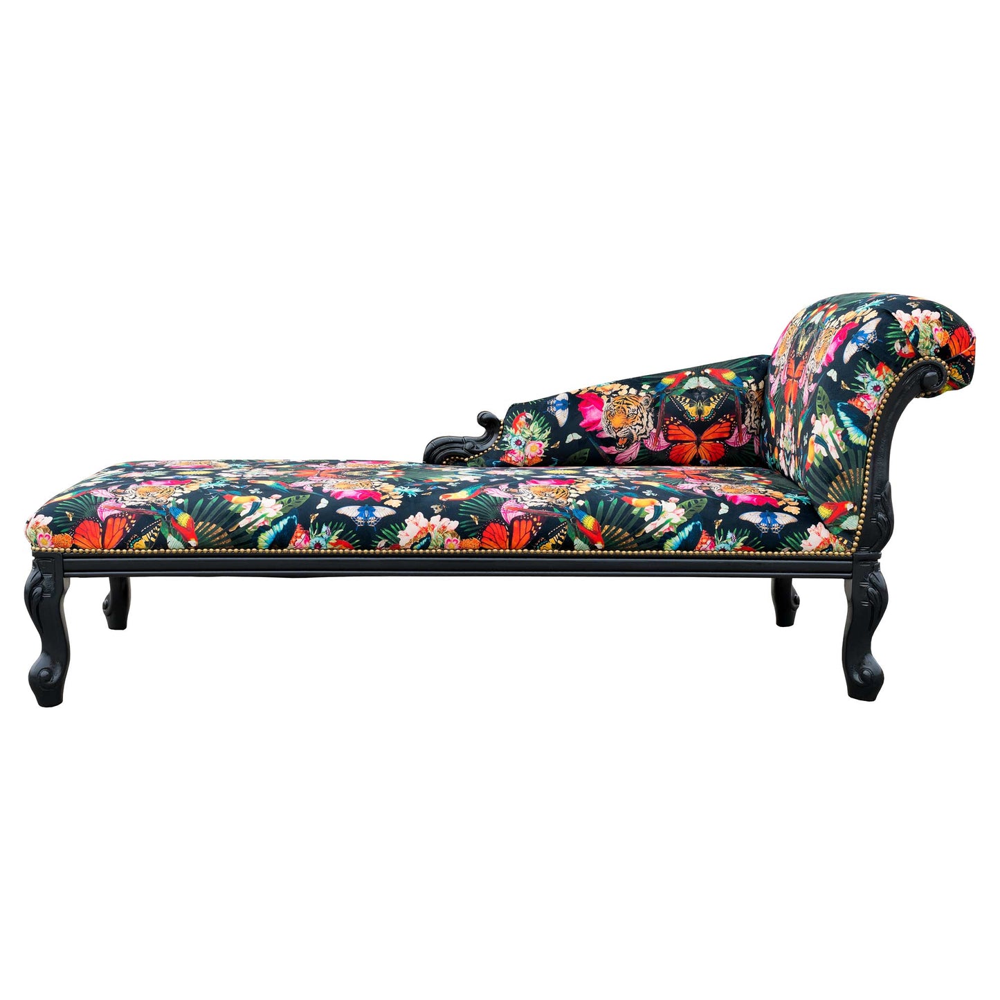 Classic French Chaise Longue - Paradise Lost Noir