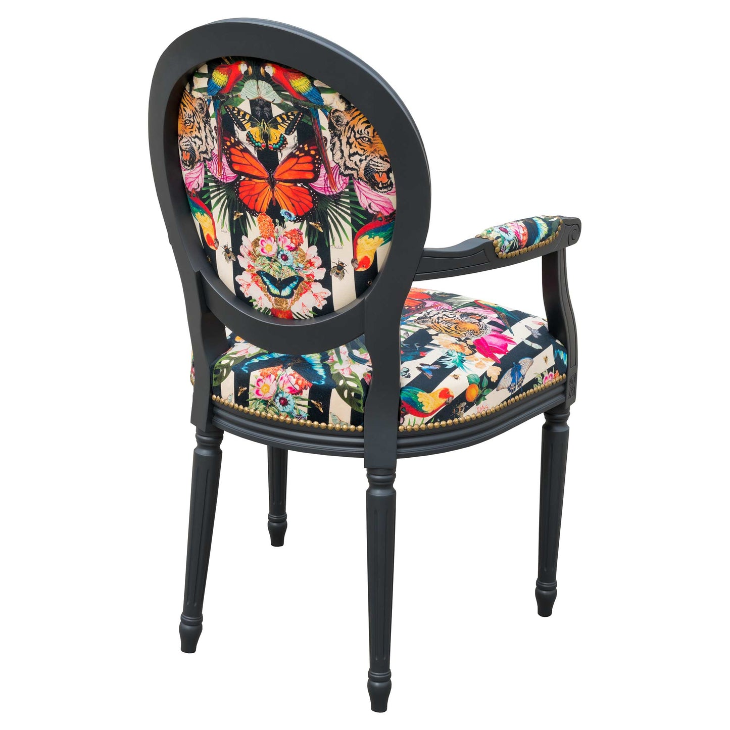 Georgian Dining Chair - Paradise Lost Crème Noir