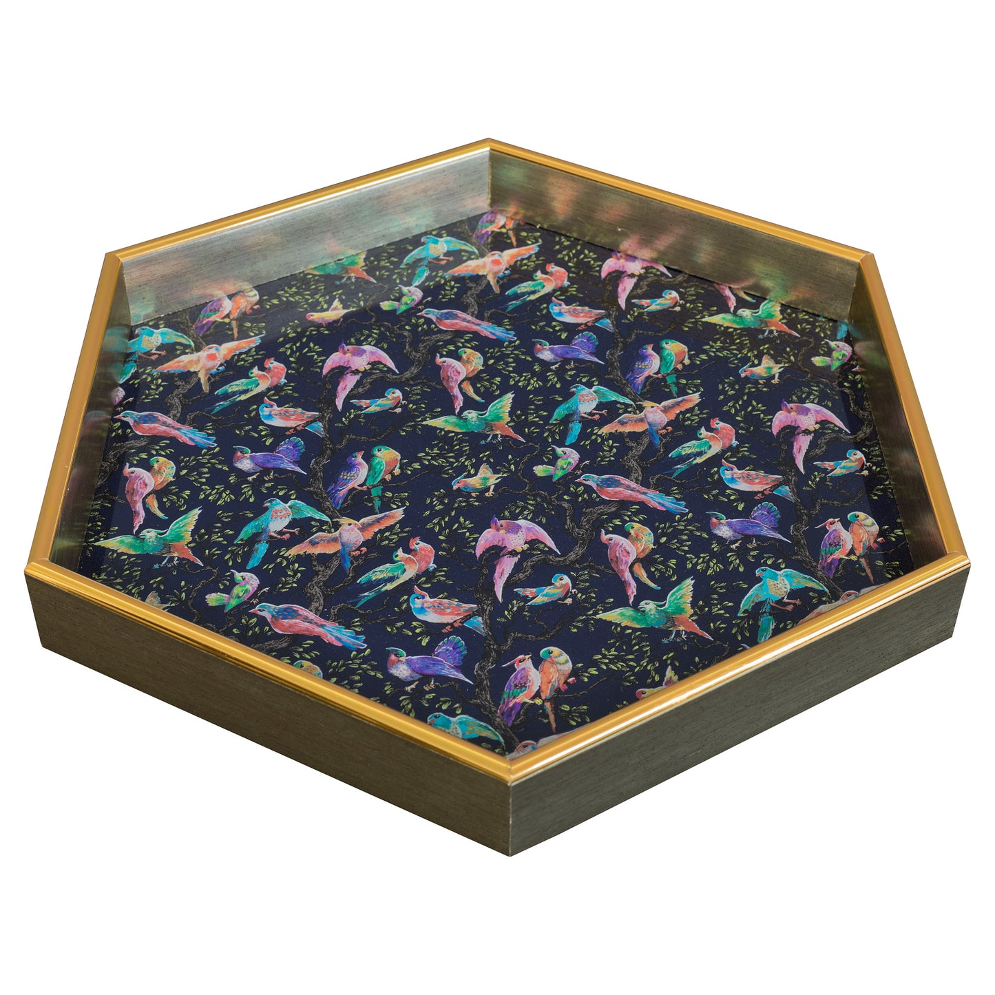 Birdity Absurdity Hexagonal Serving Tray