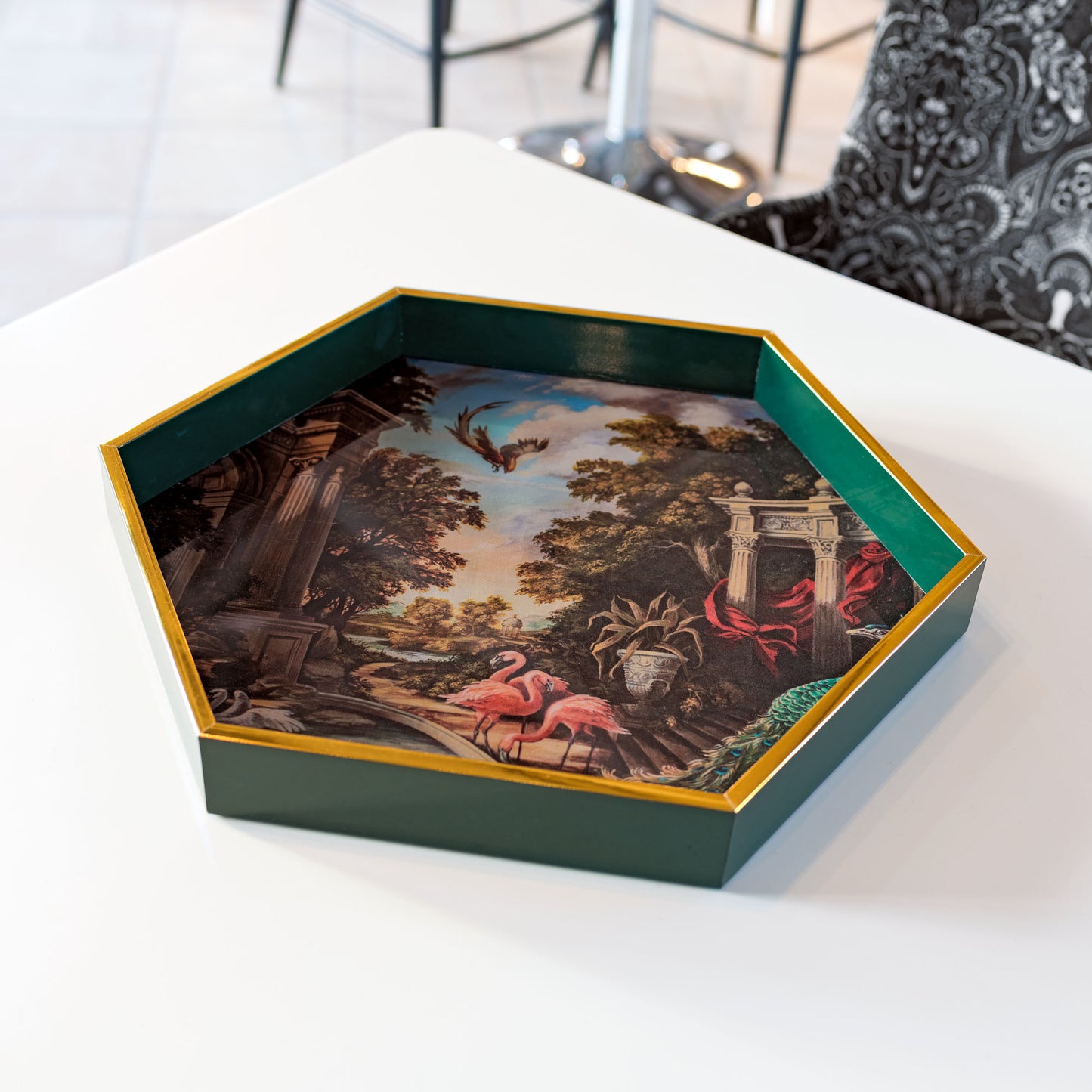 Baroque Gardens Hexagonal Serving Tray