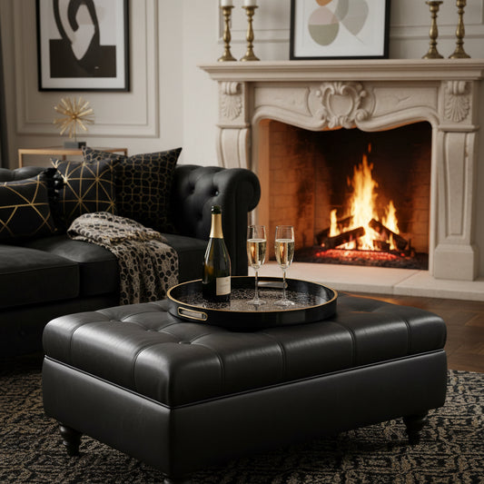 Roxy Leopard Circular Serving Tray