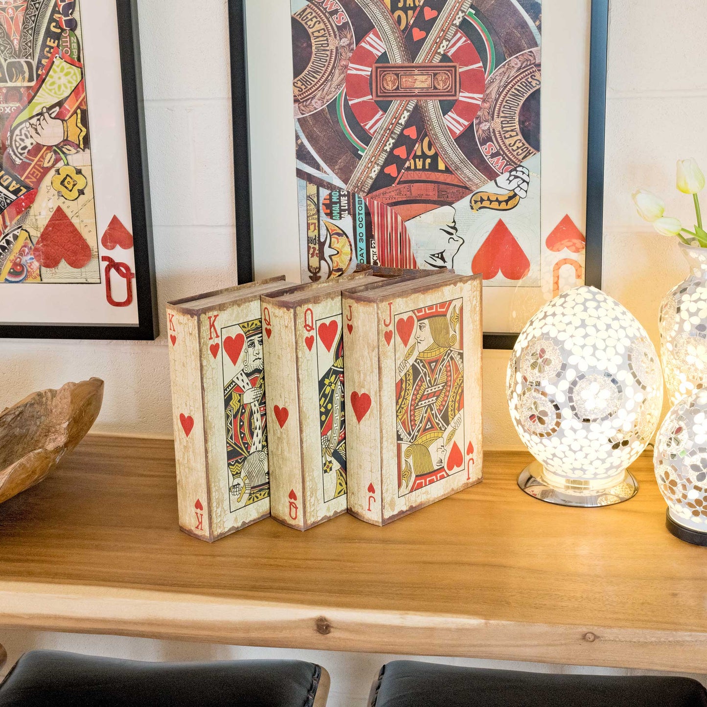 Jack of Hearts Playing Card Secret Storage Book Box