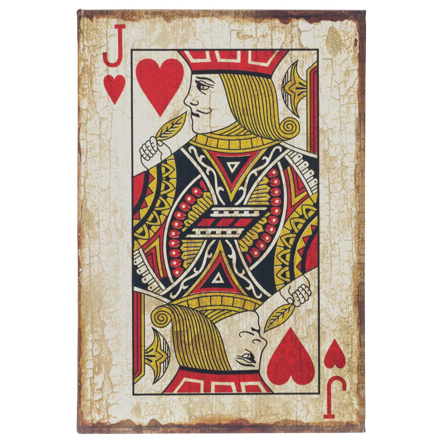 Jack of Hearts Playing Card Secret Storage Book Box