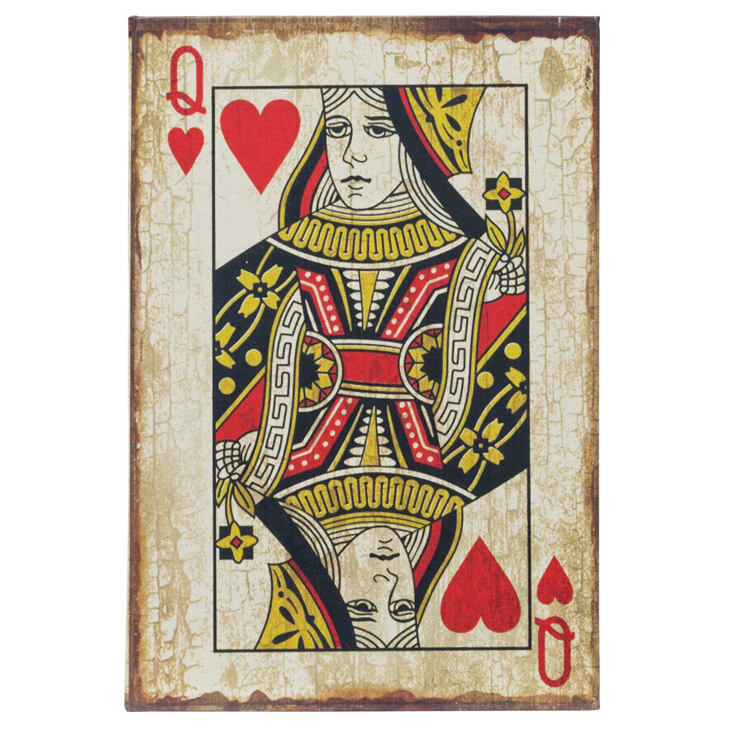 Queen of Hearts Playing Card Secret Storage Book Box