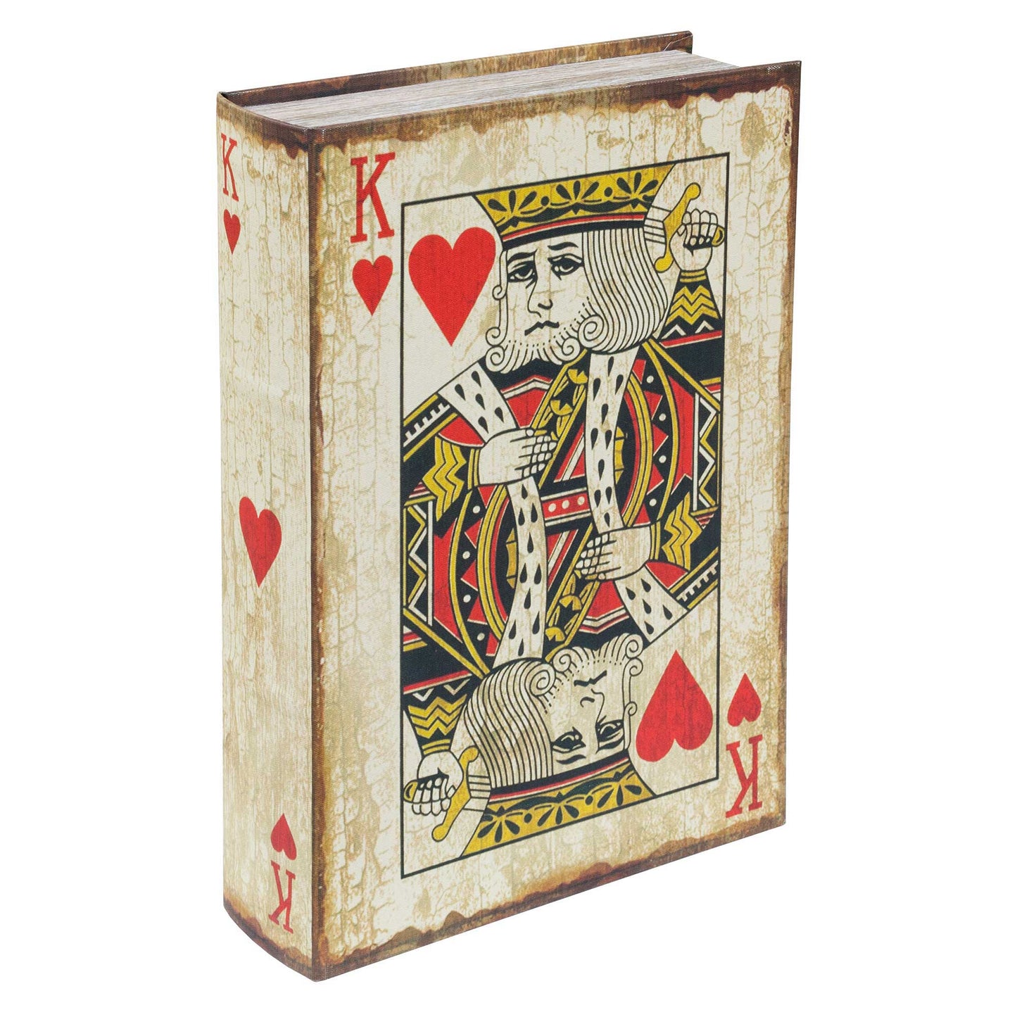 King of Hearts Playing Card Secret Storage Book Box