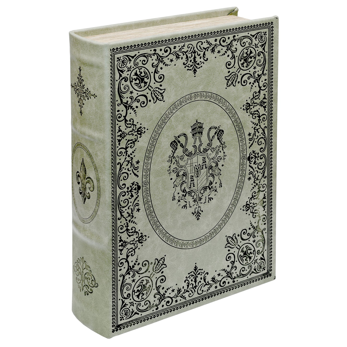 Verdigris Crest Secret Storage Fake Book Box! Looks like book!