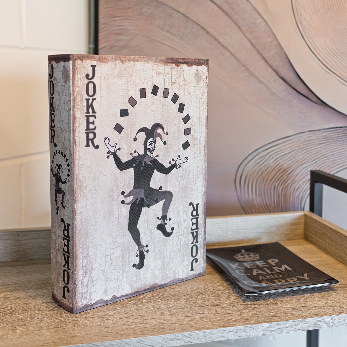 Joker Playing Card Secret Storage Book Box