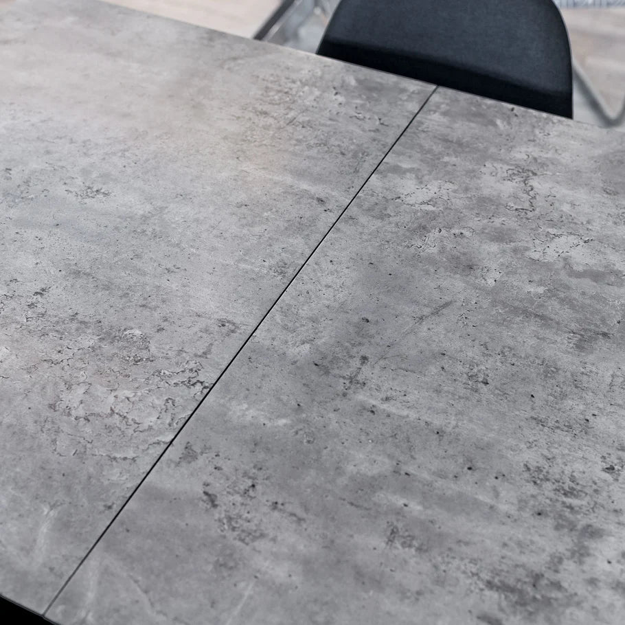 Thornton Grey Extending Dining Table 100cm-140cm - Seats upto 4