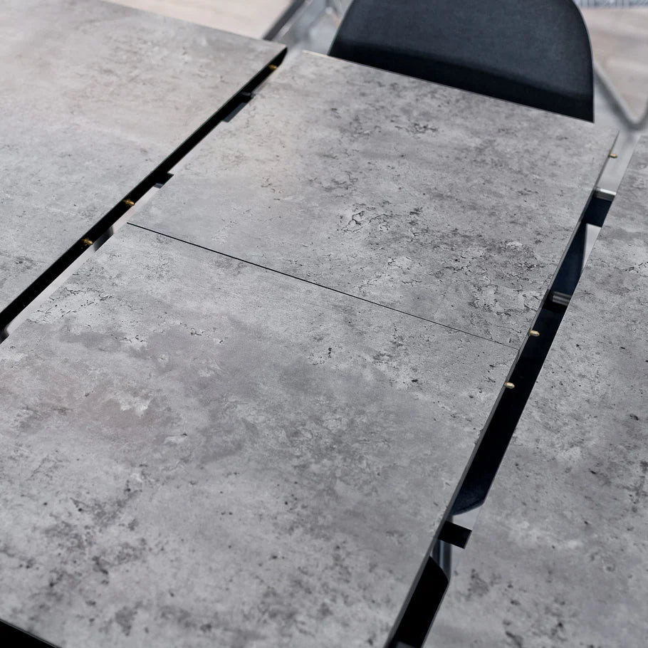 Thornton Grey Extending Dining Table 100cm-140cm - Seats upto 4