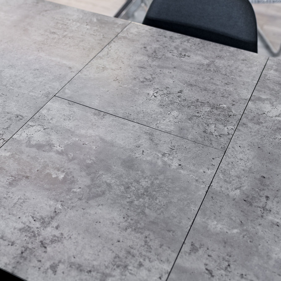 Thornton Grey Extending Dining Table 100cm-140cm - Seats upto 4