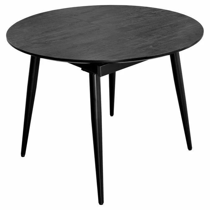 Thornton Black Ash Extending Dining Table 100cm-140cm - Seats upto 4