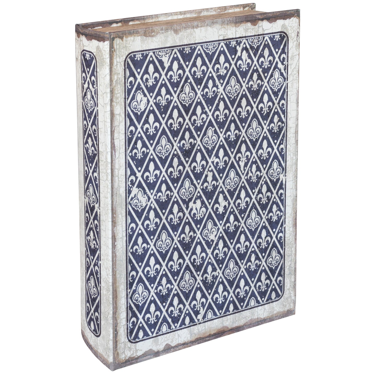 Fleur-de-lis Secret Storage Book Box