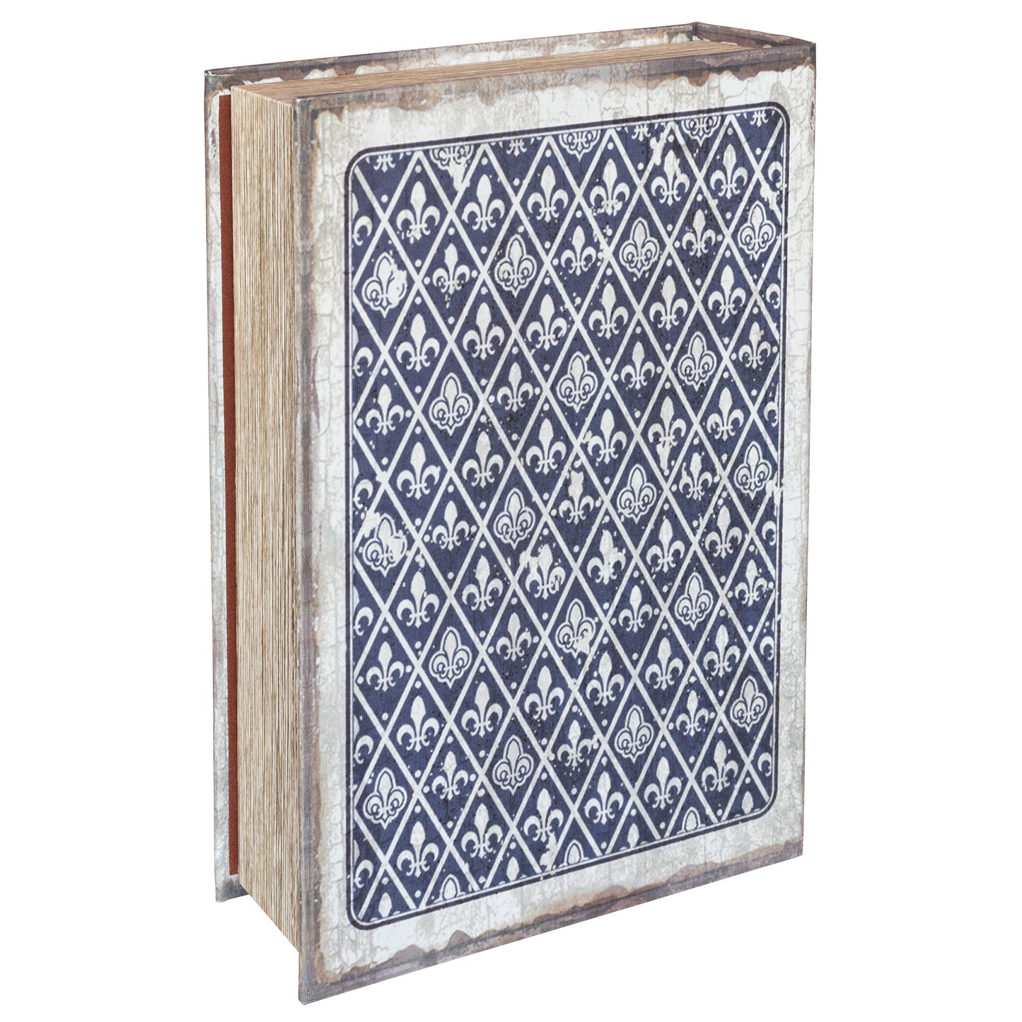 Fleur-de-lis Secret Storage Book Box