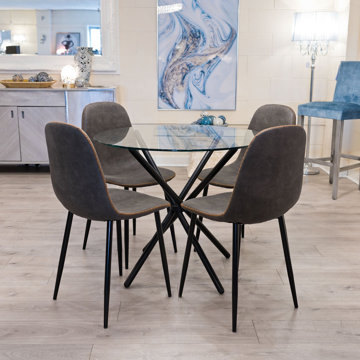 Simone Dark Grey Dining Chair