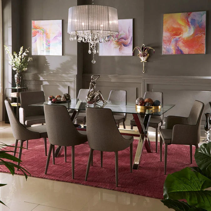 Duncan Dining Chair - Dark Grey, Light Grey or Mustard Yellow