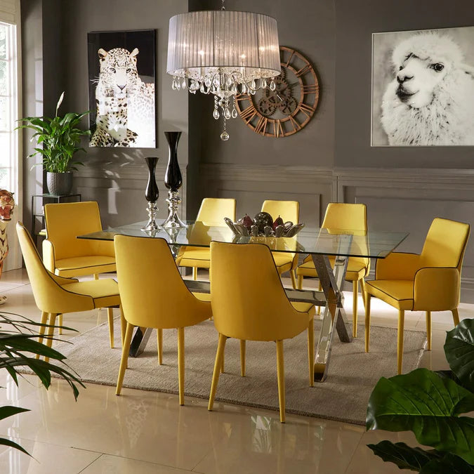 Duncan Dining Chair - Dark Grey, Light Grey or Mustard Yellow
