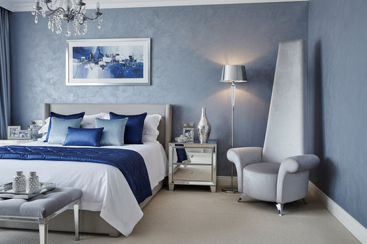 Potenza Chair - Steel Shimmer Fabric