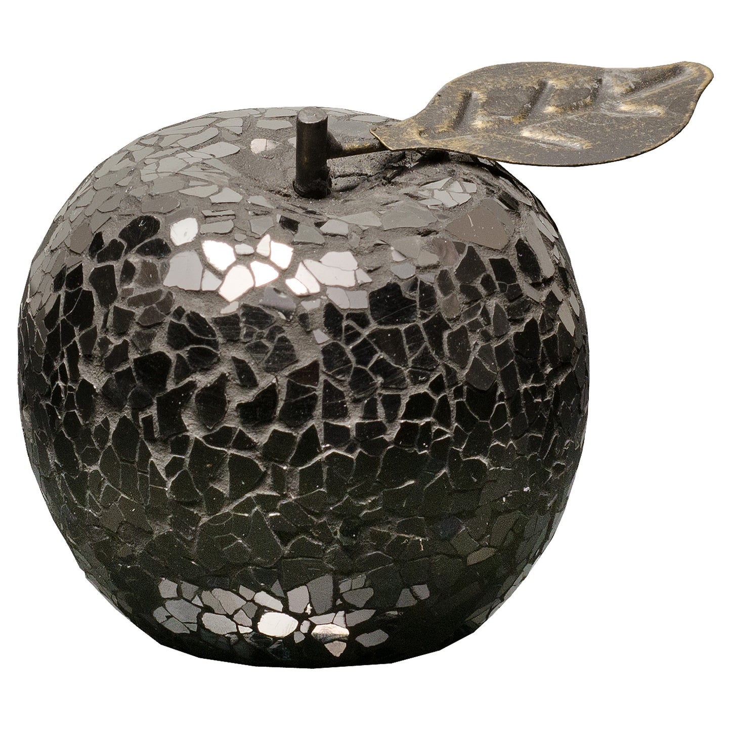 Mosaic Glass Apples With Leaf - Various Colours