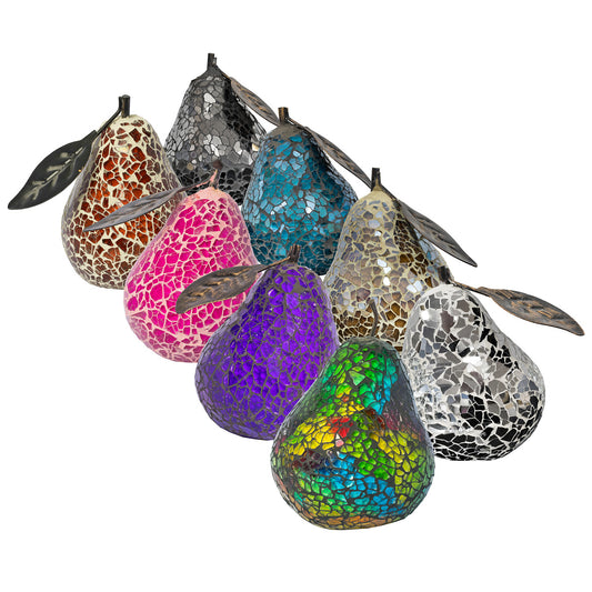 Mosaic Glass Pear - Various colours