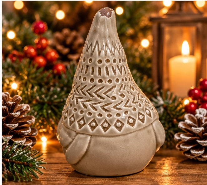 Glazed Christmas Gonk Gnome Figurine – 13cm