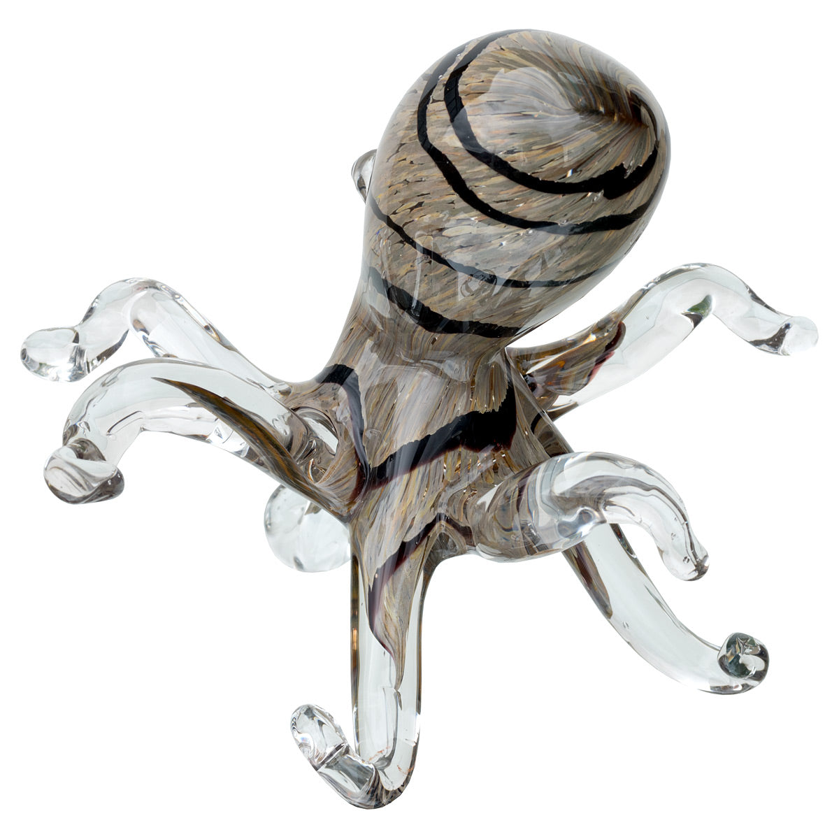 Handmade Glass Octopus Ornament – Colourful Decorative Figurine