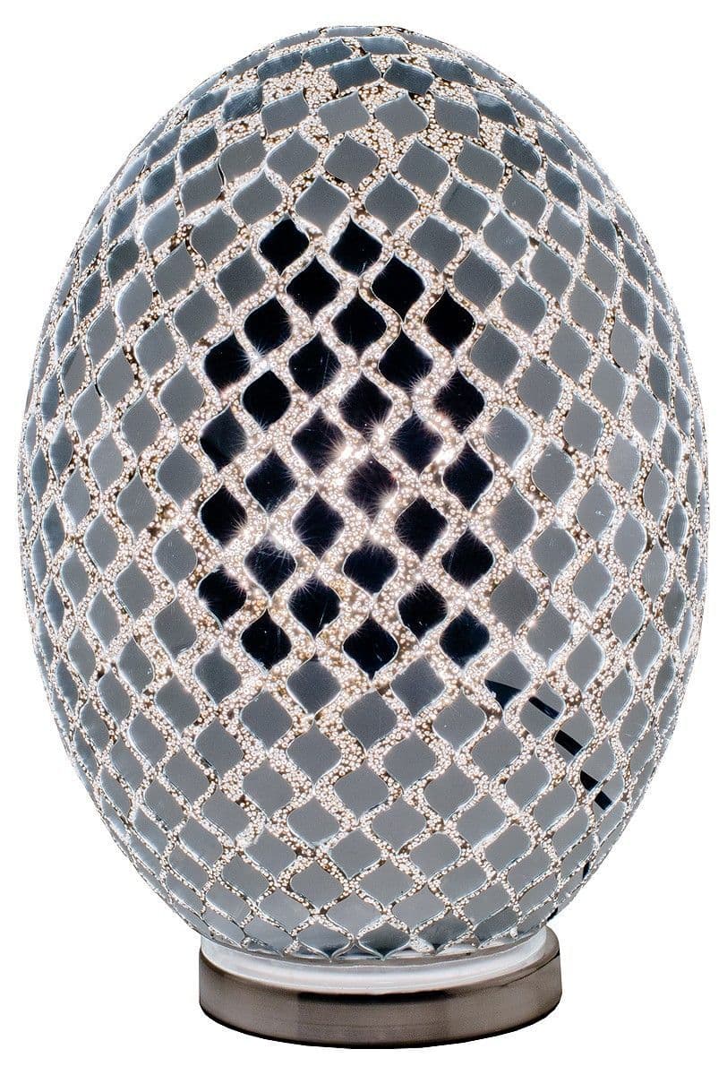 Large Giant Mosaic Egg Lamp - Various Colours